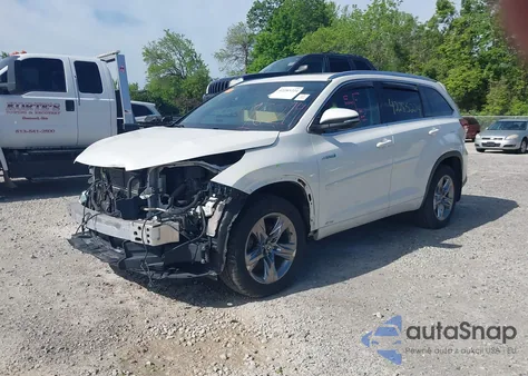 2019 Toyota Highlander Hybrid Limited Platinum из США, поврежденный, VIN 5TDDGRFH9KS053293